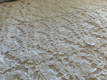 Load image into Gallery viewer, White Guipure Lace 3D Floral.   1/4 Metre Price