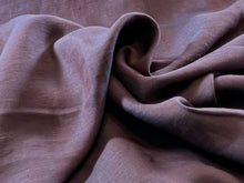 Load image into Gallery viewer, Designer Cyber Purple 100% Linen     1/4 Meter Price