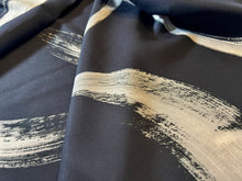 Load image into Gallery viewer, Exclusive Designer Runway Midnight Navy Swirls 96% Viscose 4% Elastane 1/4 Metre Price
