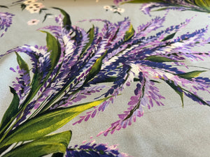 Lavender Fields 100% Lightweight Silk Crepe    1/4 Metre Price