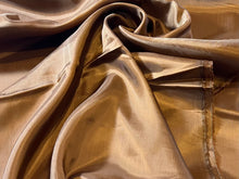 Load image into Gallery viewer, Designer Tobacco Gold 100% Bemberg Lining.    1/4 Metre Price