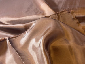 Designer Tobacco Gold 100% Bemberg Lining.    1/4 Metre Price
