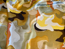 Load image into Gallery viewer, Golden Yellow &amp; Brown 100% Silk Satin Habotai  1/4 Metre Price