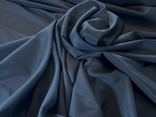 Load image into Gallery viewer, Navy Blue  93% Silk 7% Elastane Crepe de Chine    1/4 Metre Price