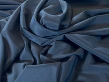 Load image into Gallery viewer, Navy Blue  93% Silk 7% Elastane Crepe de Chine    1/4 Metre Price