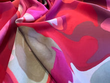 Load image into Gallery viewer, Red &amp; Fuchsia 100% Silk Satin Habotai  1/4 Metre Price