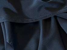 Load image into Gallery viewer, Navy Blue  93% Silk 7% Elastane Crepe de Chine    1/4 Metre Price