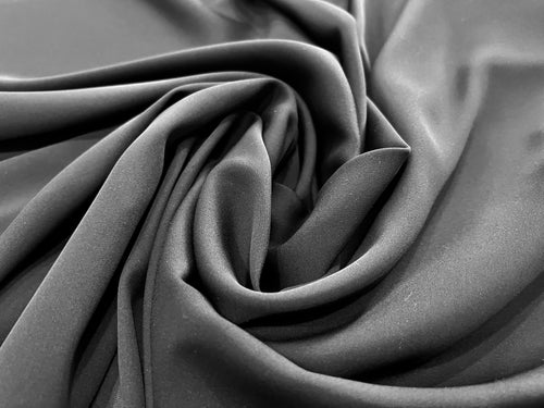 Black Stretch 100% Silk Georgette.   1/4 Metre Price