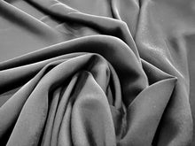 Load image into Gallery viewer, Black Stretch 100% Silk Georgette.   1/4 Metre Price