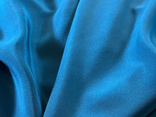 Load image into Gallery viewer, Teal Blue 100% Silk Crepe de Chine    1/4 Metre Price