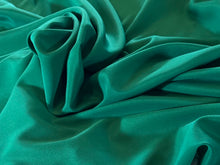 Load image into Gallery viewer, Emerald Green  93% Silk 7% Elastane Crepe de Chine    1/4 Metre Price
