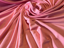 Load image into Gallery viewer, Bubblegum Pink  92% Polyester 8% Spandex Knit.   1/4 Metre Price