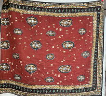 Load image into Gallery viewer, Camel &amp; Rust Reversible 70% Wool 30% Cashmere Scarf Panel  Only 2x Available