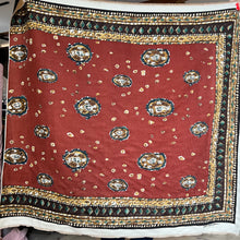 Load image into Gallery viewer, Camel &amp; Rust Reversible 70% Wool 30% Cashmere Scarf Panel  Only 2x Available