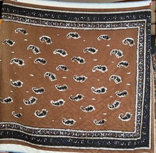 Load image into Gallery viewer, Tan &amp; Airforce Blue Reversible 70% Wool 30% Cashmere Scarf Panel  Only 1x Available