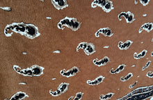 Load image into Gallery viewer, Tan &amp; Airforce Blue Reversible 70% Wool 30% Cashmere Scarf Panel  Only 1x Available