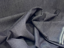 Load image into Gallery viewer, Designer Blue/GreyDenim 82% Cotton 17% Silk 1% Elastane  1/4 Metre Price