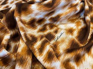 Exclusive Leopard Giraffe 95% Viscose 5% Spandex Print.   1/4 Metre Price