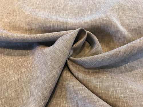 #1088 Brown Fleck 100% Handkerchief Linen Remnant