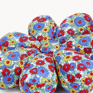 Liberty Red & Blue Flower Pin Cushion - Preorder