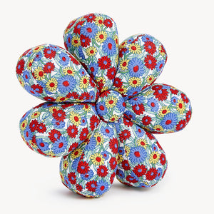 Liberty Red & Blue Flower Pin Cushion - Preorder