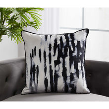 Load image into Gallery viewer, Markat White &amp; Black Piped Pillow Covers    Price per Pillow Cover