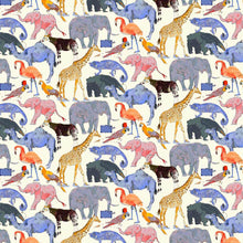 Load image into Gallery viewer, Liberty Tana Lawn Queue to the Zoo 100% Cotton.    1/4 Meter Price