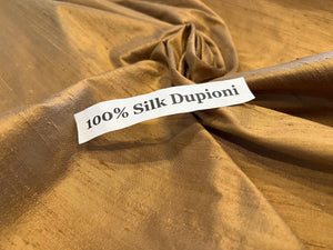 Antique Goldstone 100% Silk Dupioni.      1/4 Meter Price