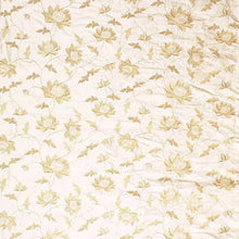 Load image into Gallery viewer, #1340 Large Floral Embroidery 100% Silk Dupioni Remnant