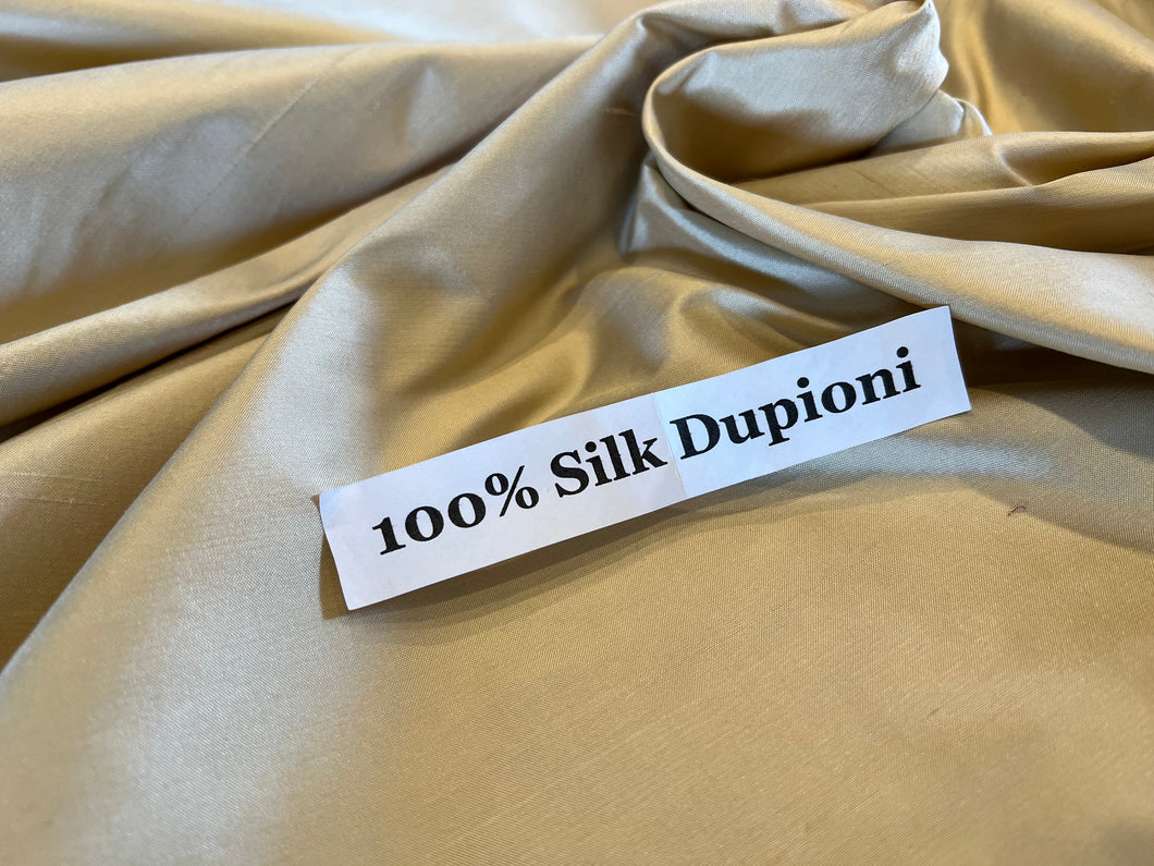 Desert Sand 100% Silk Dupioni       1/4 Meter Price
