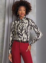 Load image into Gallery viewer, Vogue #1973 Ladies Pussy Bow Blouse Size 16-18-20-22-24