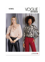 Load image into Gallery viewer, Vogue #1973 Ladies Pussy Bow Blouse Size 16-18-20-22-24