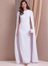 Load image into Gallery viewer, Vogue #1982 Fitted Lined Cape Dress Size 18-20-22-24-26