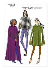 Load image into Gallery viewer, Vogue #8959 Cape Pattern 3 Lengths Size x-small-Small-Med