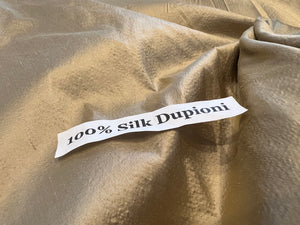 Golden Needles 100% Silk Dupioni.     1/4 Metre Price