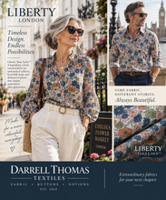 Load image into Gallery viewer, Blue Poppy Forrest Liberty of London 100% Cotton Tana Lawn     1/4 Meter Price