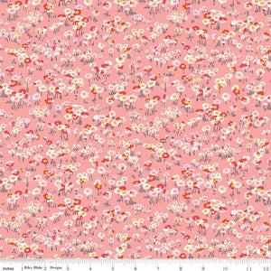 Liberty Pink Darling Daisies 100% Cotton.   1/4 Metre Price