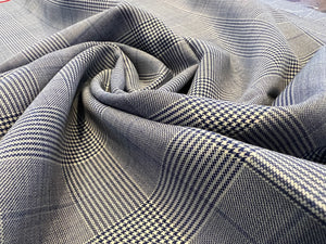 #804-A  Royal Check 100% Wool Super 130's Remnant 80% Off