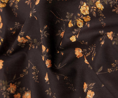 Liberty Brown Elizabeth 100% Cotton Tana Lawn    1/4 Meter Price