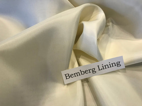 #1049 Pale Cream Bemberg Lining remnant
