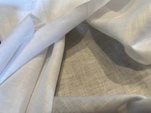 Pure White 100% Handkerchief Linen.  1/4 Metre Price