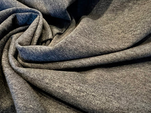 Charcoal Grey 100% Cotton Sweatshirting.    1/4 Metre Price