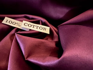 Plumberry 100% Cotton Shirting.    1/4 Metre Price