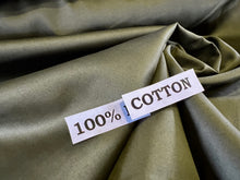 Load image into Gallery viewer, Military Green 100% Cotton Shirting.    1/4 Metre Price