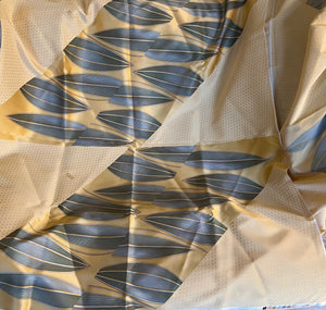 Designer Yellow Abstract 100% Silk Scarf Panel  95 cm x 110 cm   Price per Panel