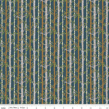 Load image into Gallery viewer, Liberty Woodland Walk Teal Into the Woods 100% Cotton.   1/4 Metre Price