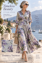 Load image into Gallery viewer, Lavender Fields 100% Lightweight Silk Crepe    1/4 Metre Price