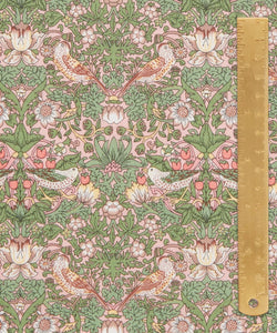 Strawberry Thief - Sage Green Liberty of London Tana Lawn 100% Cotton.    1/4 Meter Price