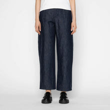 Load image into Gallery viewer, Designer Blue Fleck  62% Cotton 38% Linen  Japanese Denim 1/4 Metre Price