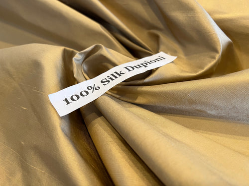 Corsican Treasure 100% Silk Shantung.     1/4 Metre Price